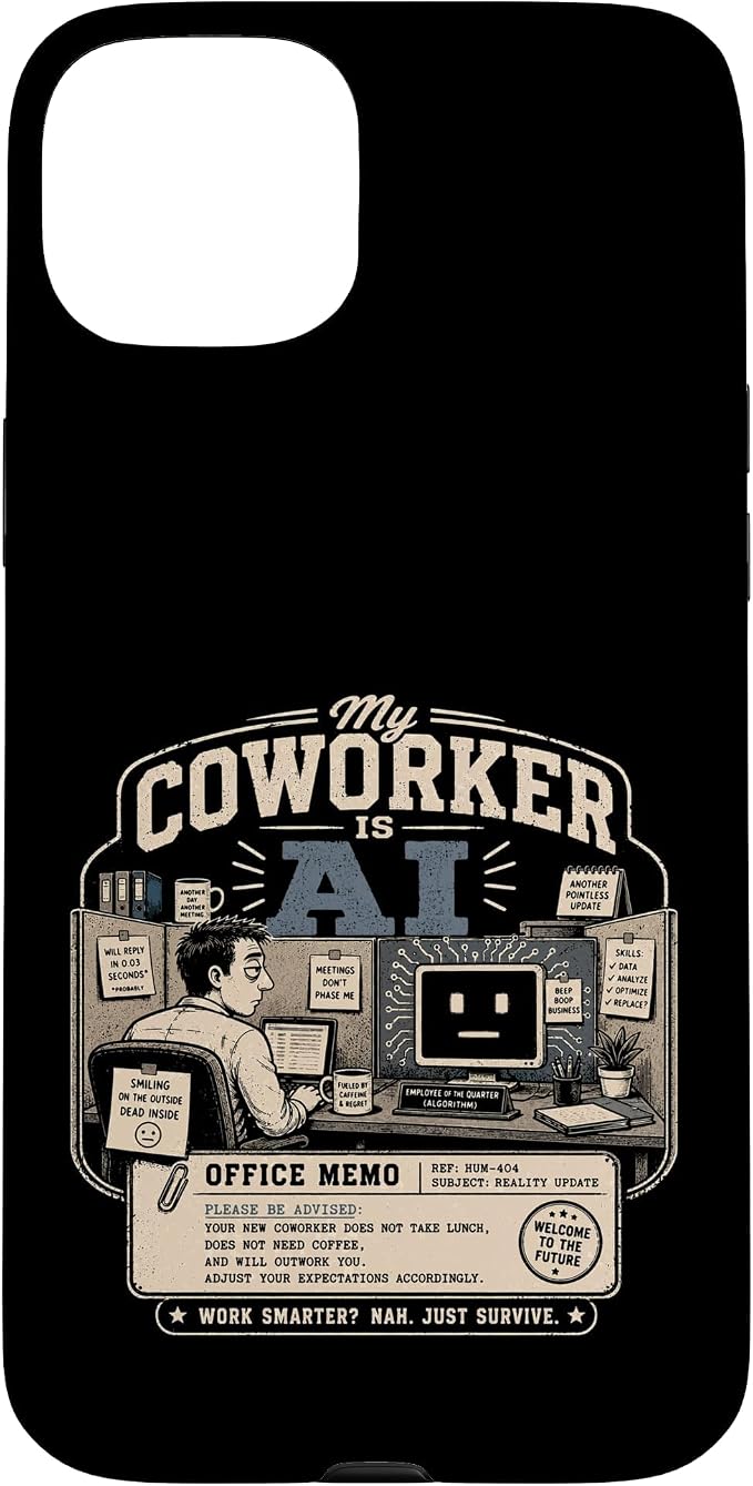 My Coworker is AI Office Humor Funny Workplace Replacement Case for iPhone 15 Plus