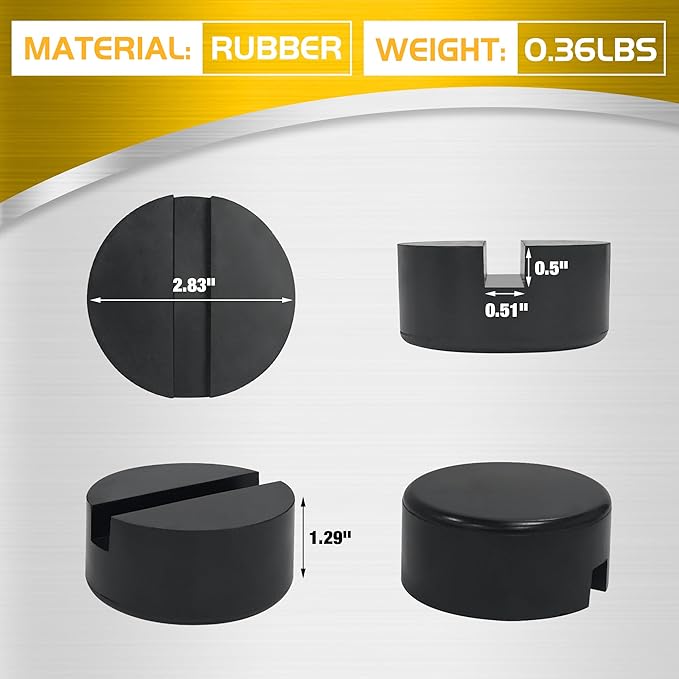 TONDA Floor Jack with Floor Jack Rubber Pad 2 Pack