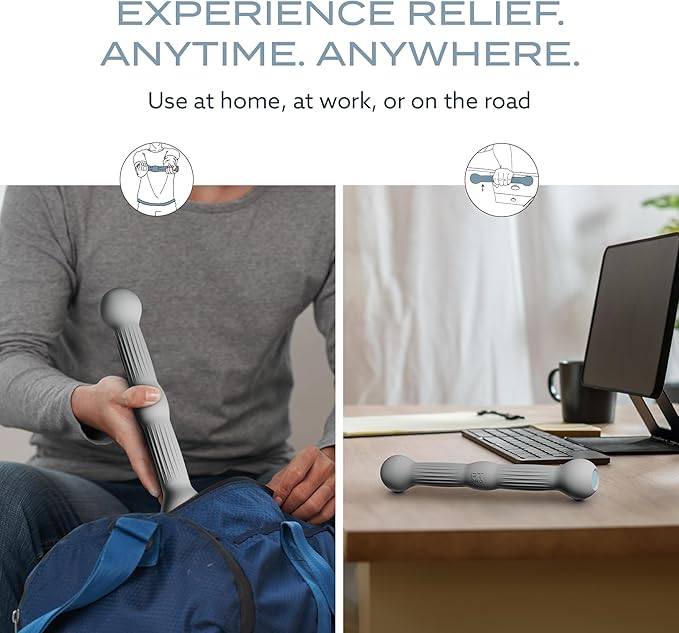 PT Pro Tennis Elbow Trainer For Physical Therapy, Textured Grip, Elbow Pain Relief, Resistance Bar For Tendonitis And Golfer's Elbow, Improve Grip Strength, Pickleball Elbow And Golfer's Elbow, Gray