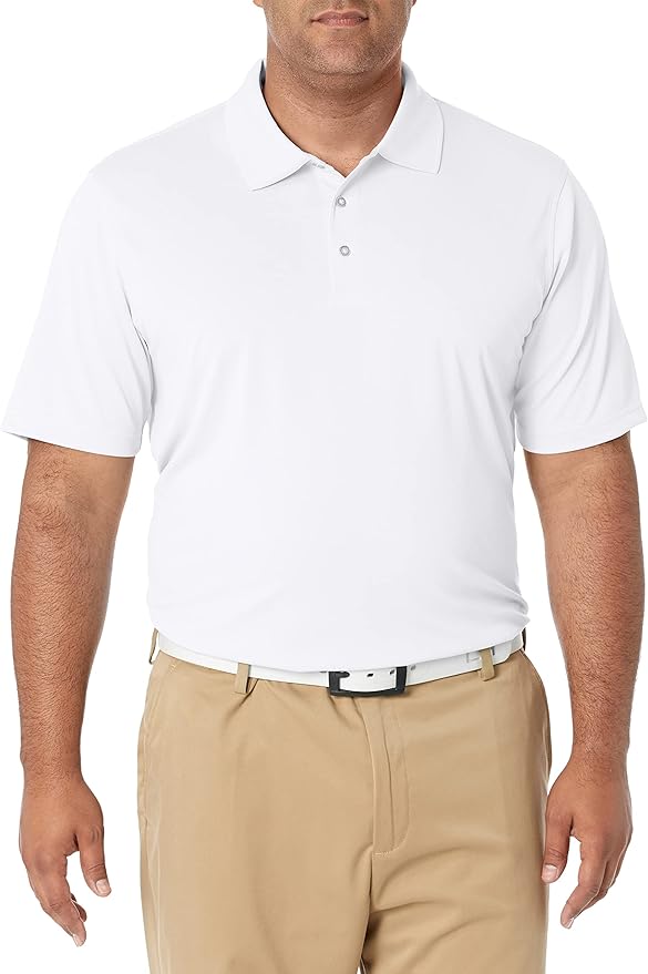 Amazon Essentials Mens Golf Polo Shirt, Moisture-Wicking Quick Dry, Short Sleeve