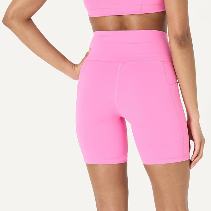 Amazon Essentials Women's Active FormFlex Buttery Soft High Waist Biker Shorts