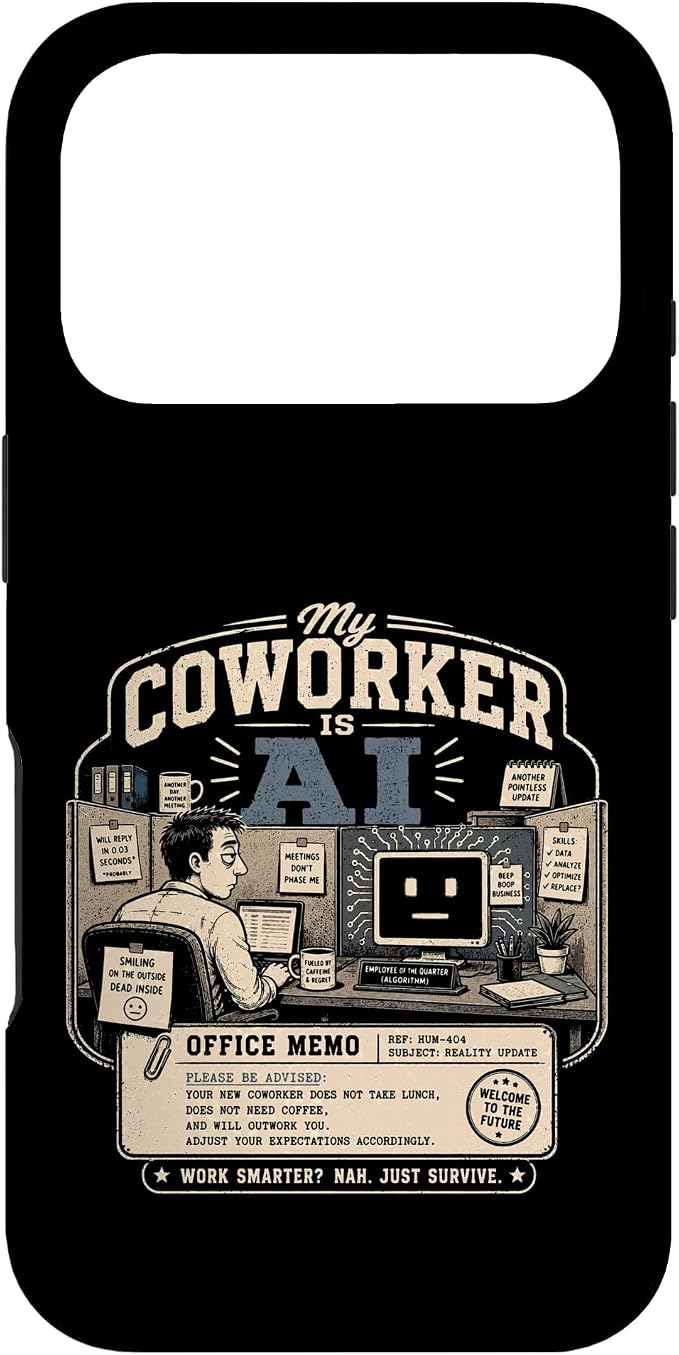 My Coworker is AI Office Humor Funny Workplace Replacement Case for iPhone 17 Pro