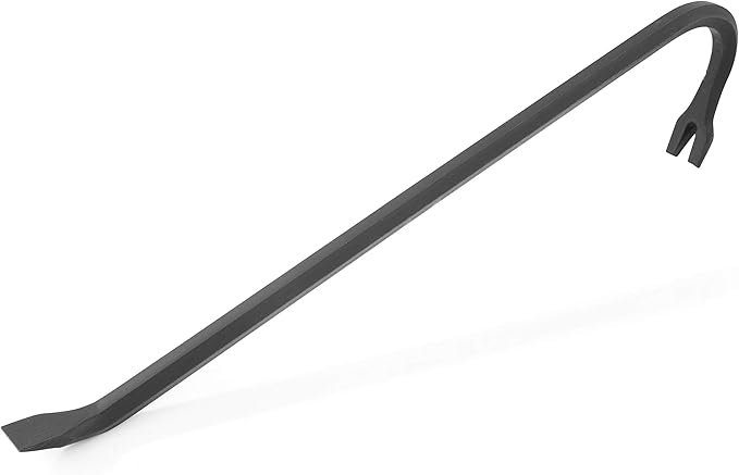 GreatNeck WR24 Wrecking Bar, 24 Inch | Pry, Strike, & Demo with Single Rugged Tool | Slotted Nail Puller & Hardened Prying Edge | Drop Forged Steel Construction Tool | Rust Resistant
