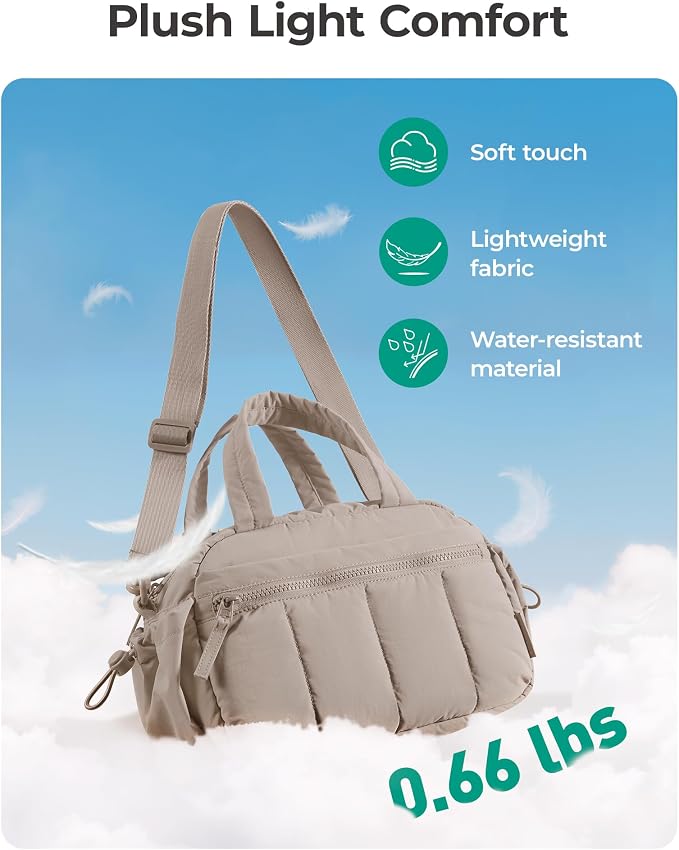 BAGSMART Duffle Bag for Travel, Gym Bag for Women, Weekender Carry on Bag | PVC Wet Pocket, Airline Approved Personal Carry-on Size, Fits Under-seat, One Bag for Gym, Travel, Hospital, Overnight