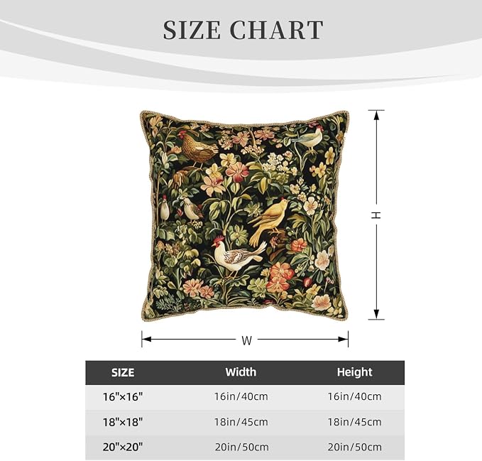 Vintage Floral Animal Velvet Pillow Covers 20x20 Inch Black Green Flowers Leaf Throw Pillows for Couch Farmhouse Cushion Covers Pillowcase Boho Chinoiserie Pillow Cases for Sofa Bed Outdoor Decor