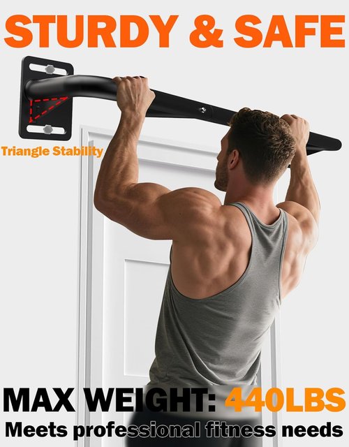 Fitarc Joist Mount Pull Up Bar | Heavy-Duty Steel Ceiling & Wall Chin Up Bar for Home Gym