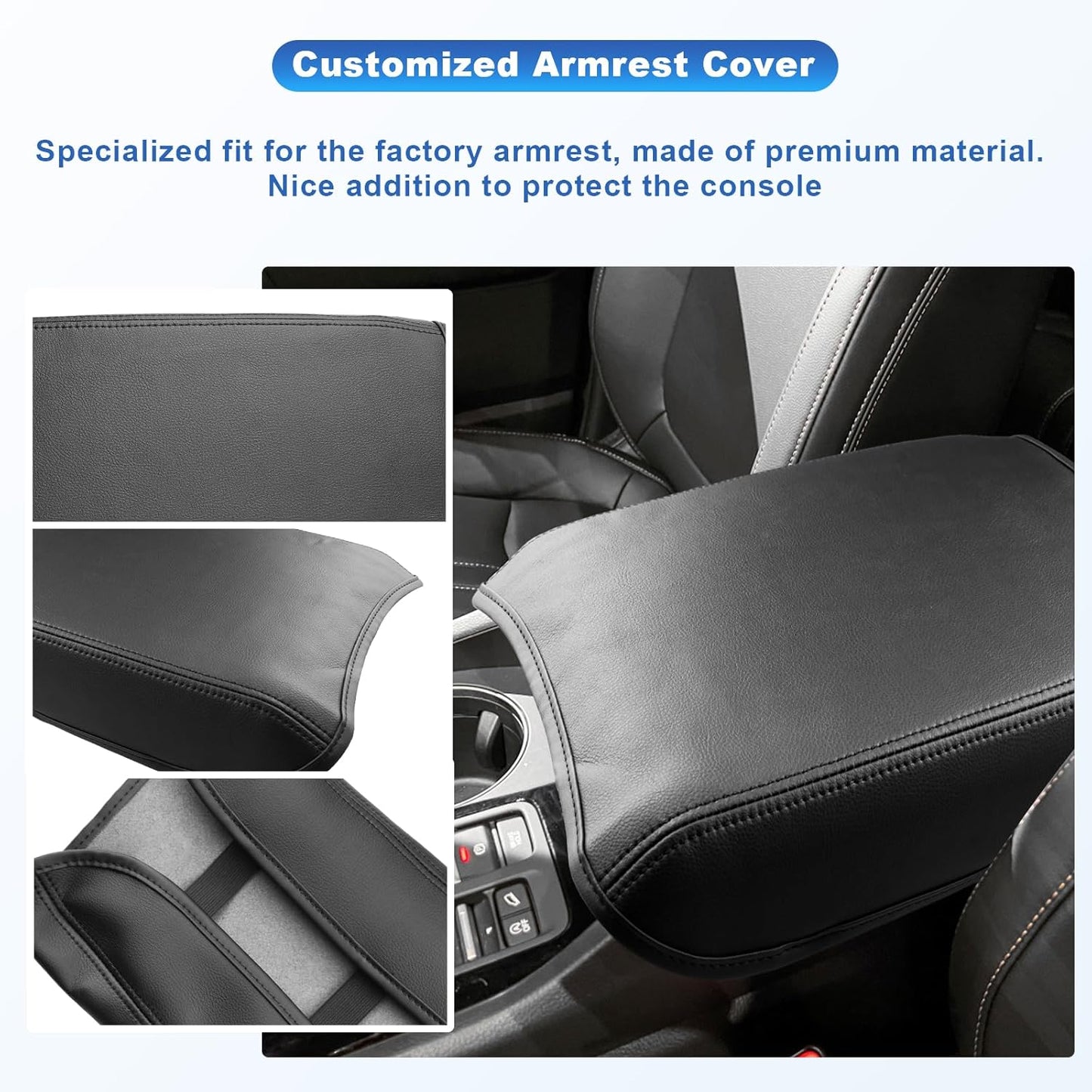 CDEFG 2023 2024 2025 Pilot Center Console Cover for 2023 2024 2025 Honda Pilot/ 2024-2025 Ridgeline/ 2024-2026 Passport Armrest Cover Center Console Pad Arm Rest Cushion Pilot 2025 Hybrid Accessories