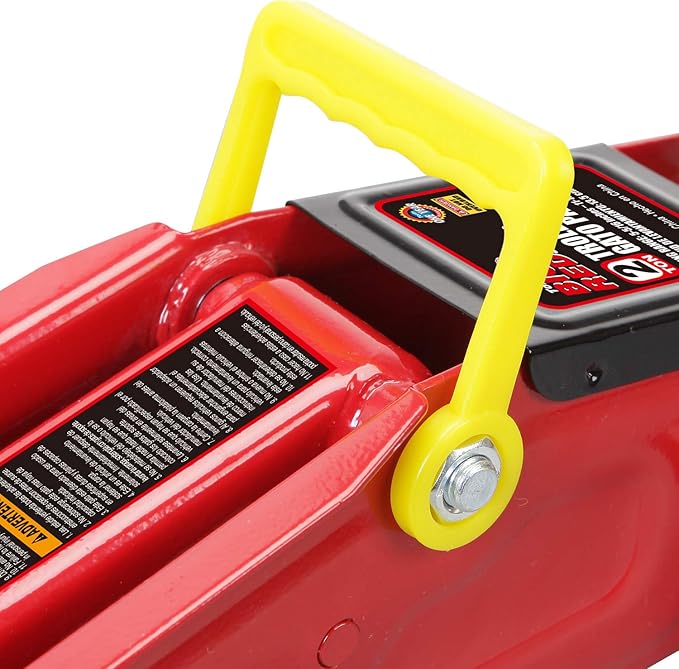 BIG RED T820014S Torin Hydraulic Trolley Service/Floor Jack with Blow Mold Carrying Storage Case, 1.5 Ton (3,000 lb) Capacity, Red