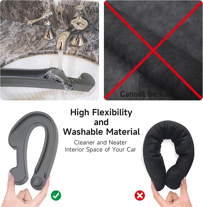 Givifive Car Seat Gap Filler Set of 2, 3IN1 Seat Side Gap Filler Plug with Storage Slot & Hook Function, Soft Foam Universal Fit Car SUV Truck Fill Gap Between Seats Console Organizer���Narrown Gray���