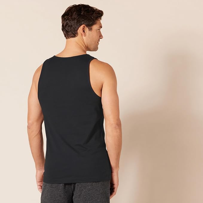 Amazon Essentials Men's Active Quick Dry Tech Stretch Moisture Wicking Lightweight Gym Tank Top