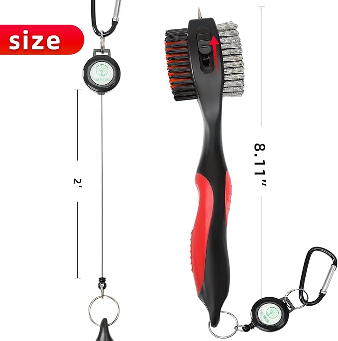 Mile High Life Printed Golf Towel(16"x24"), Brush Tool Kit, Divot Repair Tool, Microfiber Towel，Brush with 2FT Retractable Cord, Repair Tool w Magnetic Golf Ball Marker