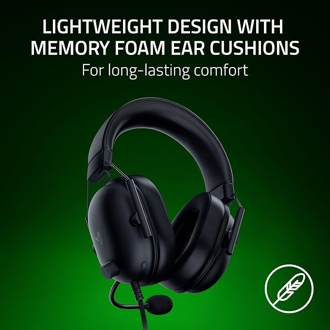 Razer BlackShark V2 X Xbox Gaming Headset, 3.5mm Audio Jack, Black | 50mm Drivers, Cardioid Mic, Lightweight, Comfortable Noise Isolating Earcups, for Xbox Series X, Series S, PS5, PC, Switch