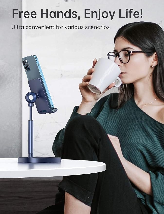 LISEN Cell Phone Stand Phone Holder for Desk, Gaming for Nintendo Switch | Desk Organizers and Accessories, Room Accessories, Adjustable Cell Phone Stand Compatible with Switch iPad, 4-10 in Devices