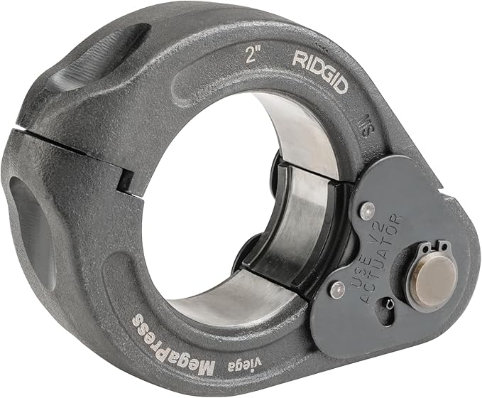 RIDGID 48553 MegaPress Jaws And Rings, 1/2 Inch to 2 Inch MegaPress Kit, Hydraulic Crimping Tools
