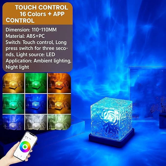 Magical Northern Lights For Your Room, Magic Northern Light, Aurora Night Light Projector With Remote Control, Color-Changing Mood Ocean Light For Home, Relaxation & Decor (3 Colors * 2, Plug-in)