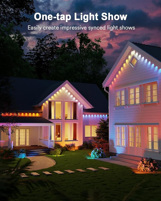 Lumary Smart Landscape Lights Gen2, 56FT Outdoor Spotlights, 6 Pack | RGBAIWW Color Changing, Warm White, IP65 Outdoor Rated, APP/Alexa/Google/Remote, 56FT Cable for Yard & Pathway