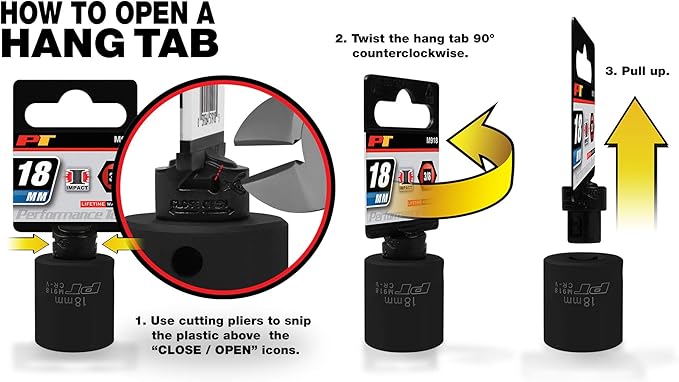 Performance Tool W38614 12-Point Socket, 3/8-Inch Drive, 7/16 (Pack of 2)