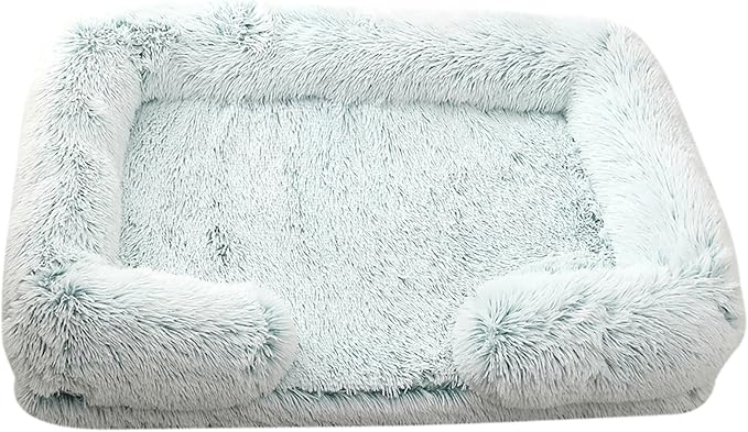 Dog Beds Large Sized dog Orthopedic, Sofa Dog Bed with Waterproof Lining and Nonskid Bottom, Rectangle Washable Dog Bed for Medium Small Dogs and Cats Comfortable ( Color : Green2 , Size : 31 x 21" )