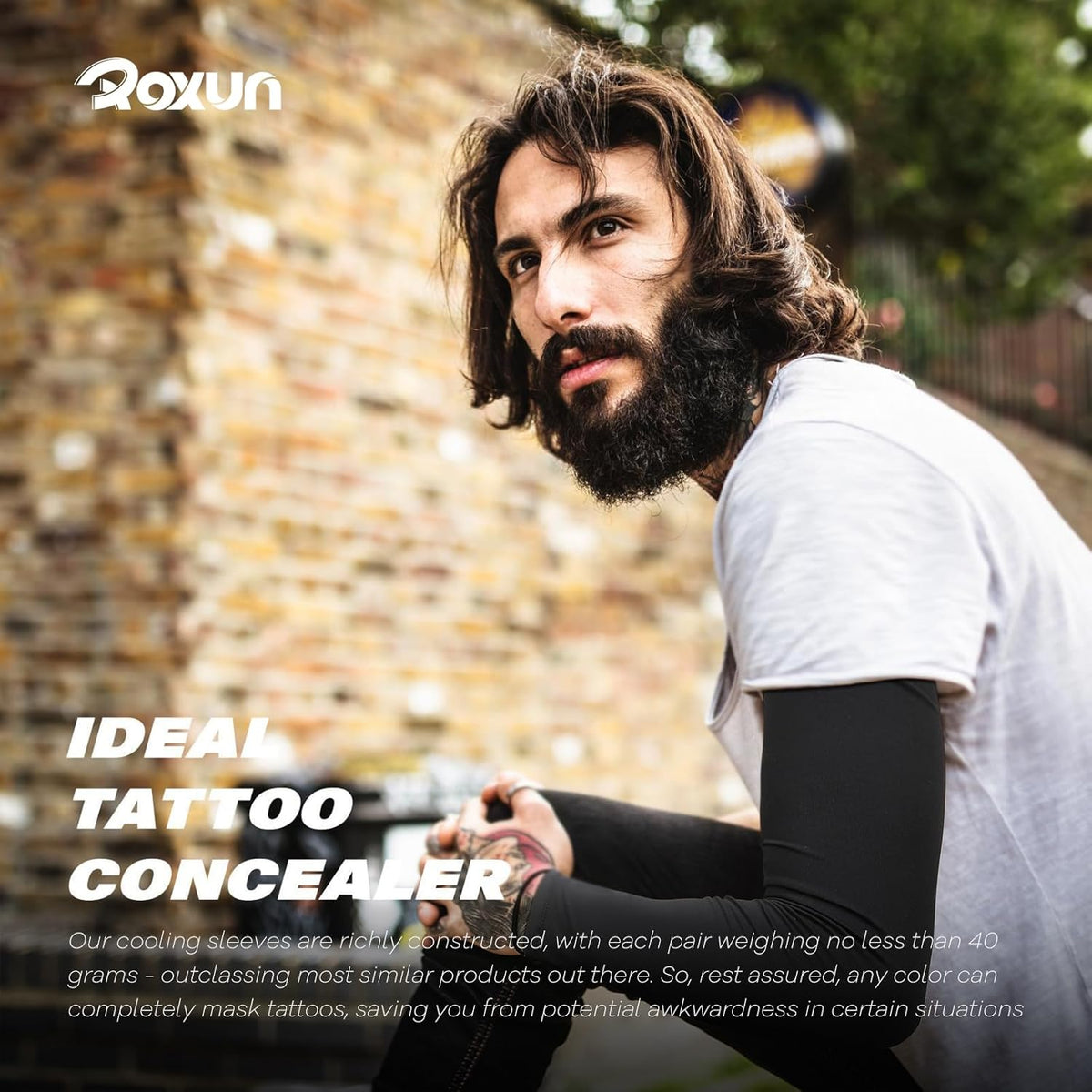 ROXUN Arm Sleeves - Cooling UV Sun Protection Compression for Men & Women | Sports Gear