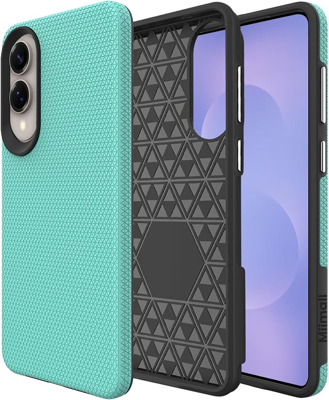 Miimall Slim ��� Rugged for Samsung S25 Edge Case, 10FT Military Shockproof Dropproof, Anti-Slip Grip Anti-Scratch Dustproof Men Thin Heavy Duty Protective Case for Galaxy S25 Edge, Mint Green