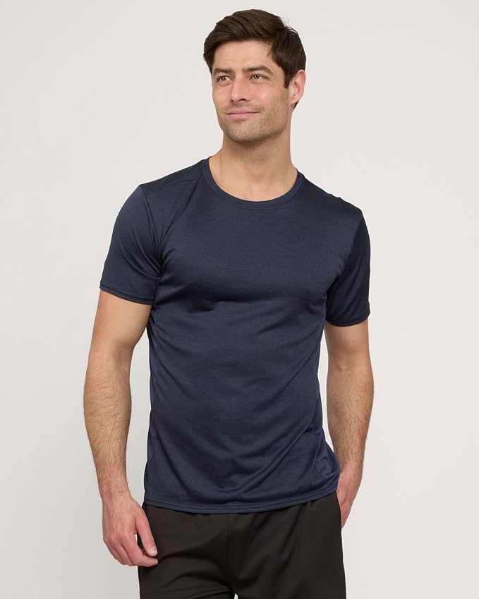 5 Pack Men's Dry Fit Short Sleeve T-Shirt Gym Workout Athletic Running Tee | Cooling, Moisture-Wicking, Crew Neck, Quick-Dry, Breathable, Active, Exercise, Fitness, Basketball, Cycling, Hiking, Tennis