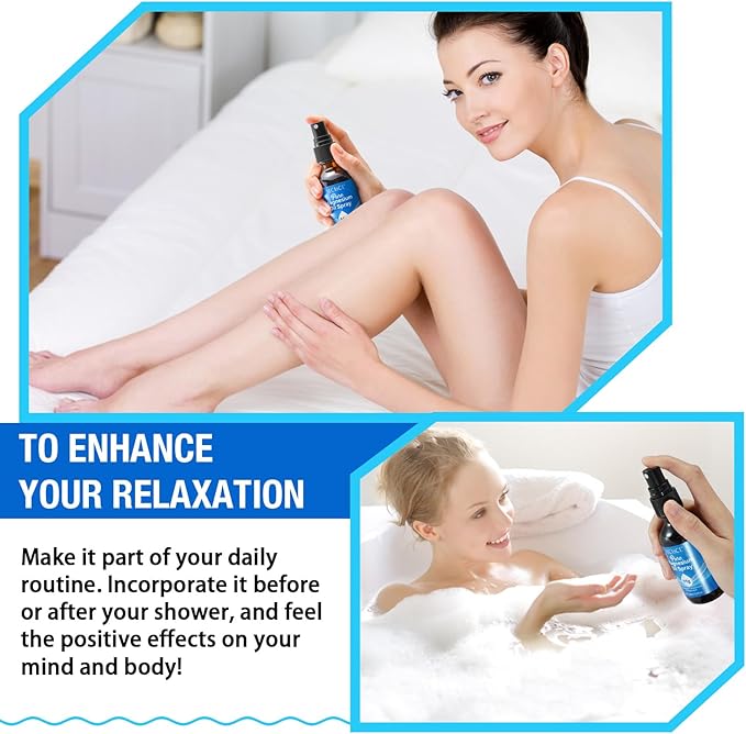 Pure Magnesium Oil Spray,Topical Magnesium Oil Spray-Made with Concentrated Pure Magnesium Chloride Oil 4 fl oz