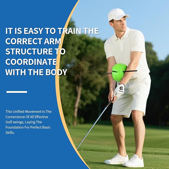 The Connector Swing Golf Training Aids,Golf Swing Trainers for Posture Correction Practice,Paired with Golf Arm Band Training Aids,Effectively Adjust The Coordination Between Arms and Body