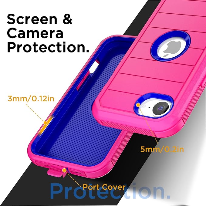 AICase for iPhone 17e/iPhone 16e Case 2026,Heavy Duty Drop Protection Full Body Rugged Shockproof/Drop Proof/Dust Proof Military Protective Tough Durable Cell Phone Cover for iPhone 17e/16e 6.1_6