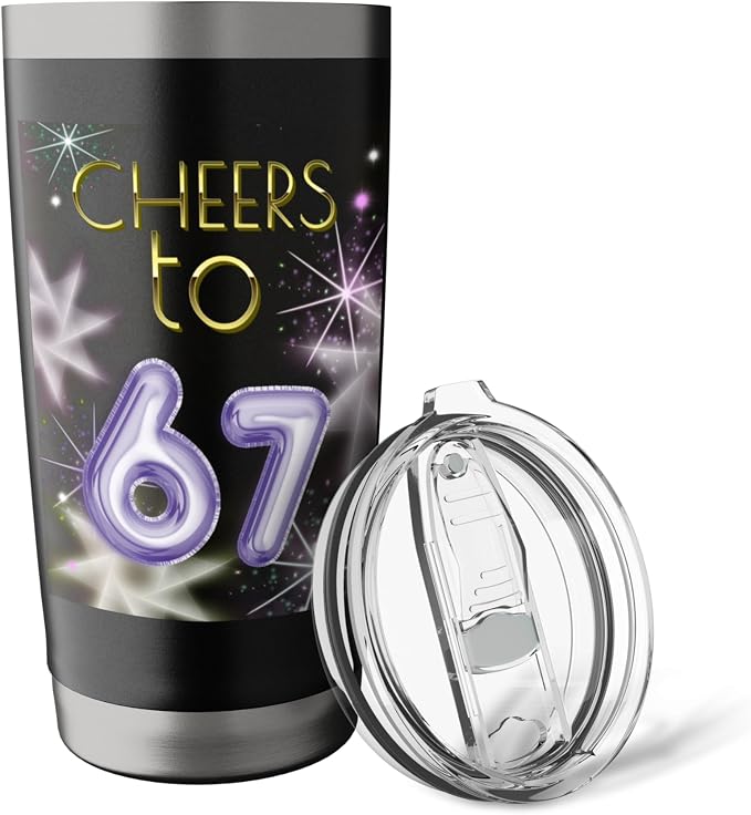 Happy New Year with a 6 7 Zoomer meme vibe. 2026 Countdown Stainless Steel Insulated Tumbler