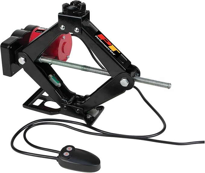 Performance Tool W1609 2-Ton, 4,000 lbs. 12 Volt Remote Controlled Electric Scissor Jack: Efficient and Convenient Automotive Lifting Solution