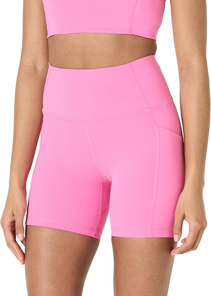 Amazon Essentials Women's Active FormFlex Buttery Soft High Waist Biker Shorts