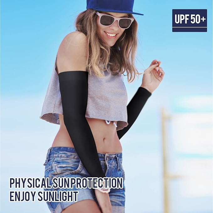 GOUNOD Arm Sleeves for Men Women,Compression Sleeves to Cover Arms for Men Working,Sun Sleeves for Men UV Protection