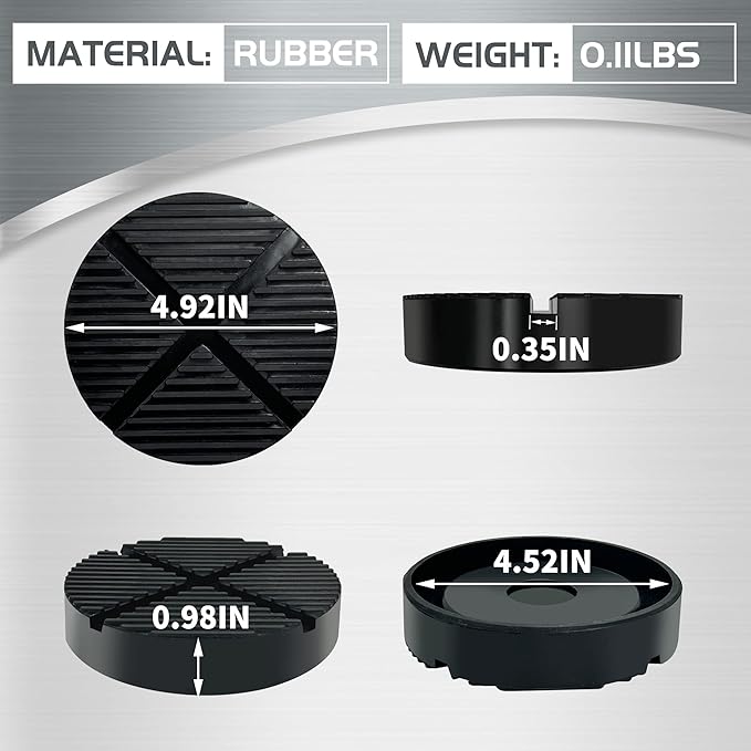 TONDA Jack Stand Pads 2 Pack and Floor Jack Rubber Pad 2 Pack