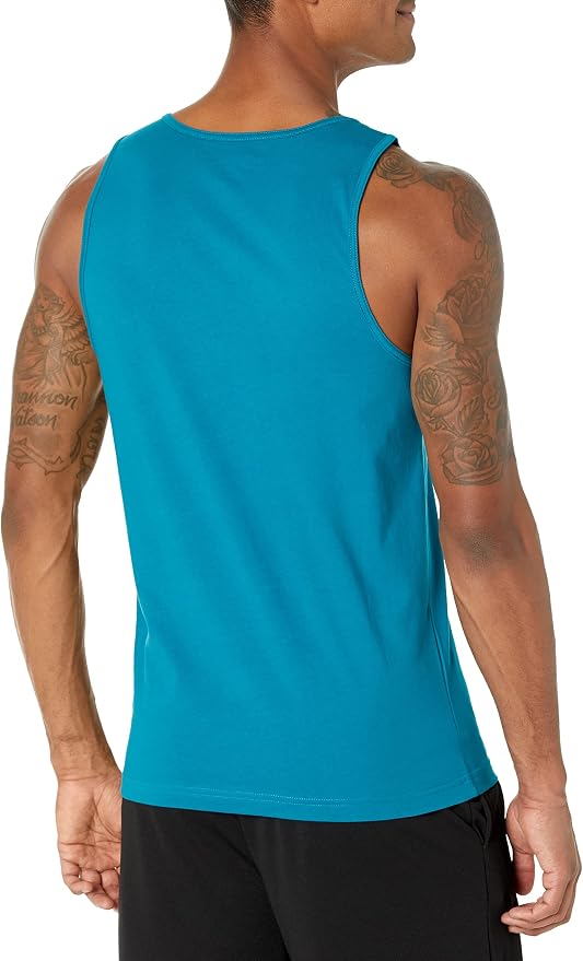 Amazon Essentials Men's Active Quick Dry Tech Stretch Moisture Wicking Lightweight Gym Tank Top
