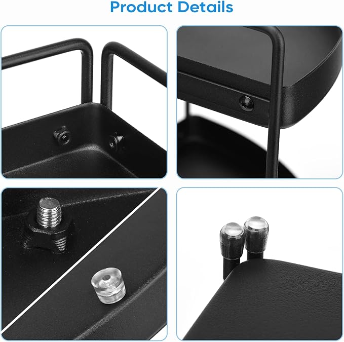 Corner Shelf 3 Tier Bathroom Countertop Organizer ，Kitchen Bathroom Countertop Perfume Trays for Dresser Cosmetic Makeup Organization Standing Shelves Space Saving Holder