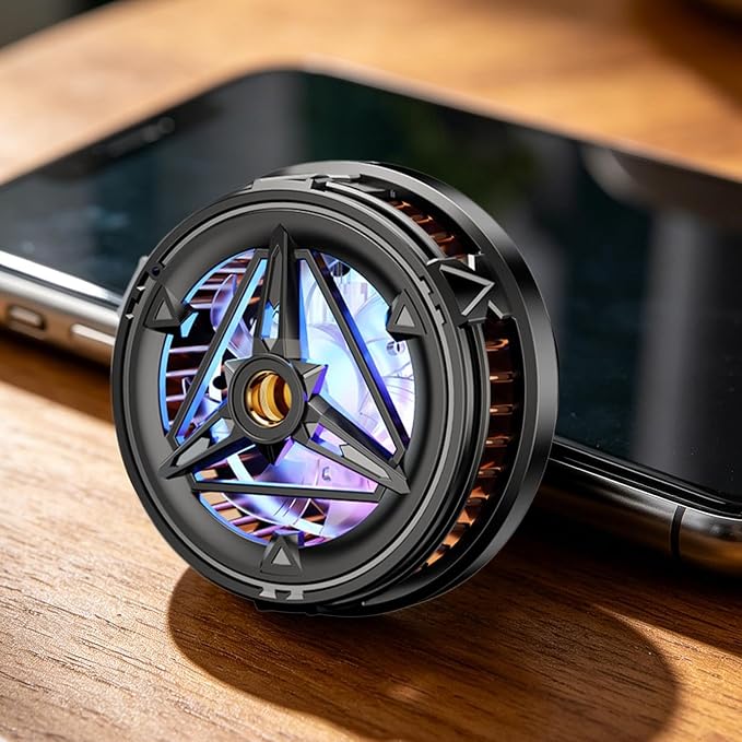 Magnetic Cooler, Plug-in ��� Portable Semiconductor Fan Phone, Temperature Display&Light Laptops Tablet, Home Vlogging Outdoor Live Streaming | Laptops Tablet Home Vlogging Outdoor Live Streaming
