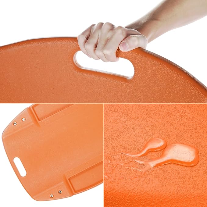 PM PERFORMOTOR Inches Heavy-Duty Low-Profile Roller Automotive Creeper with Padded Headrest, Orange, PM-TOL-CPC48-OG