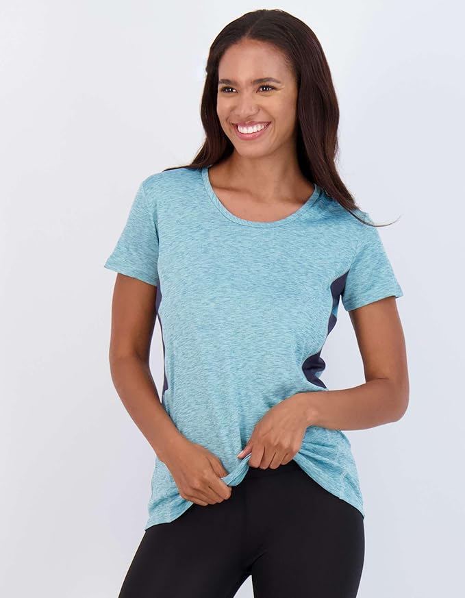 5 Pack Women's Dry Fit Short Sleeve Athletic Gym Workout Running Tops | Available in Plus Size, Exercise, Sports, Fitness, Quick Dry, Cooling, Moisture Wicking, Loose Basic Tees, Yoga, Pilates