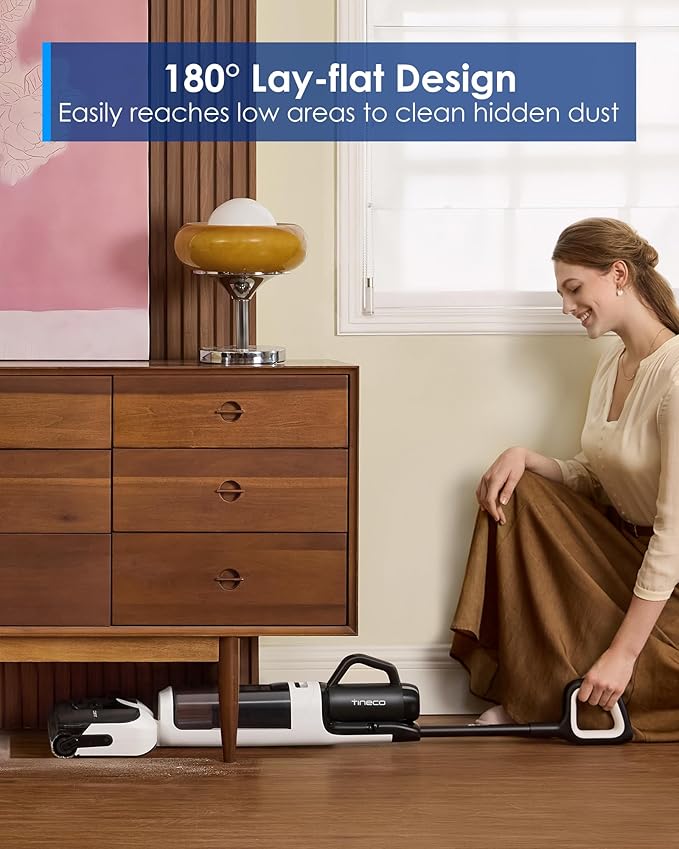Tineco Wet Dry Vacuum Cleaners, Floor One Switch i5 Stretch Breeze 2-in-1 Cordless Vacuum for Multi-Surface, 20KPa Powerful Floor Cleaner Mop with Long Runtime