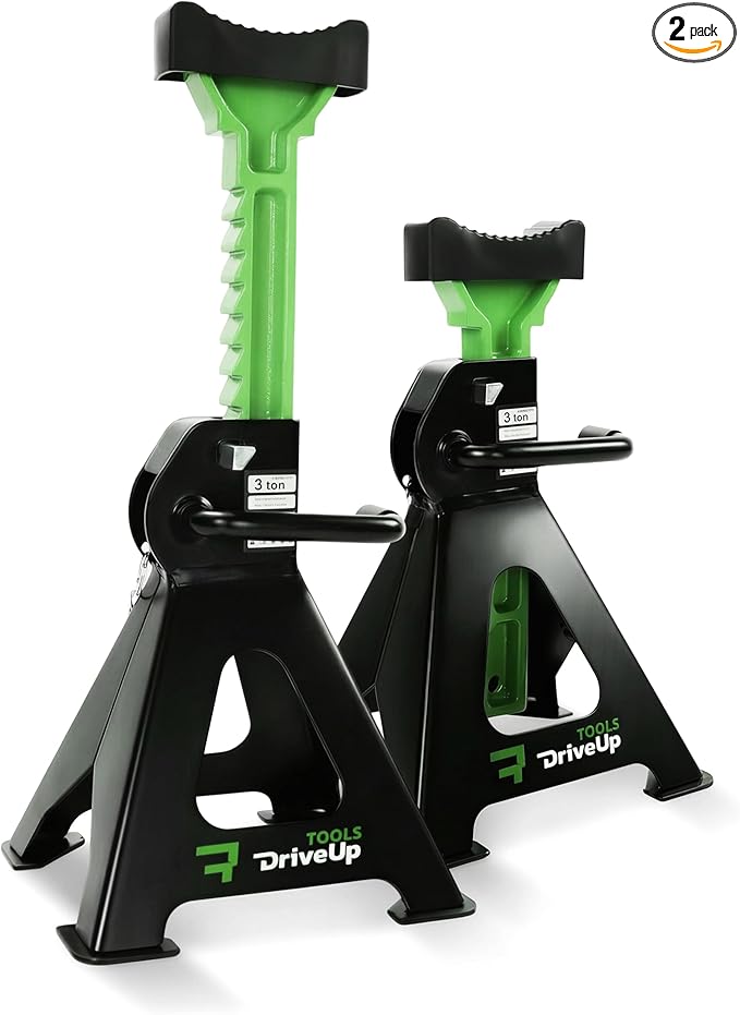 Jack Stands 3 tons | Adjustable Floor Jackstands Pack of 2 | Extended Lifting Height 11,6-17 inches | Automotive Lift | Car Stands 3 ton (6,600lbs)