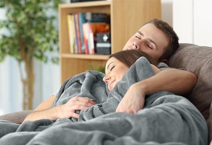 Utopia Bedding Soft Fleece Bed Blanket Queen Size Ash Grey (90x90 Inch) | Microfiber Plush Warm Lightweight Breathable Cozy Blanket Anti-Static, All Season Use, Gift for Women and Men