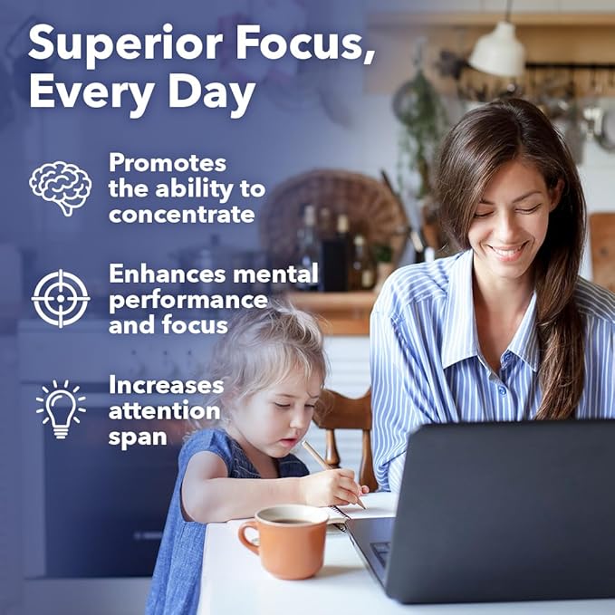 LifeSeasons - Focus-R - Concentration Support Supplement - All Ages - Enhances Mental Performance & Focus - Increases Attention Span - L-Theanine, Kava Kava, Bacopa, Vitamin B & More - (60 Capsules)