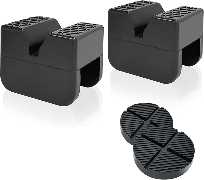TONDA Jack Stand Pads 2 Pack and Floor Jack Rubber Pad 2 Pack