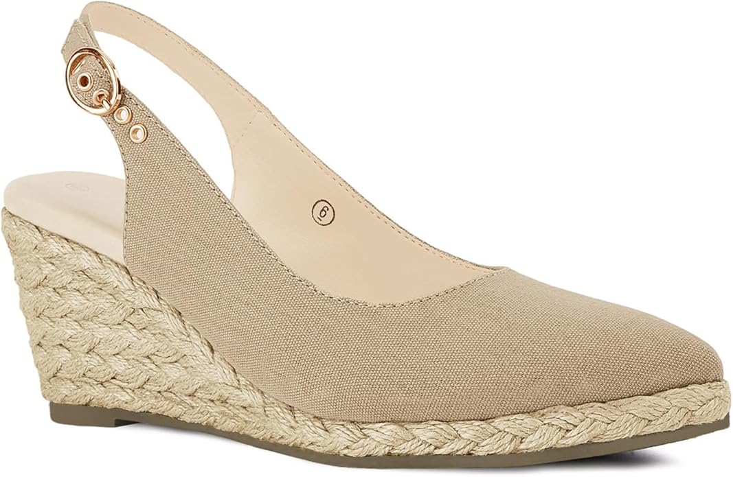 Juliet Holy Womens Wedge Sandals Espadrilles Closed Toe Slingback Buckle Strap Comfortable Casual Summer Wedges Shoes