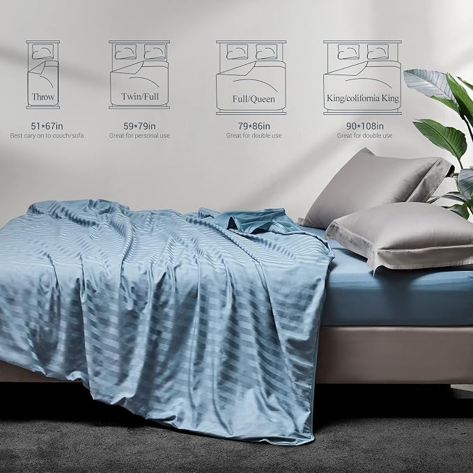 Elegear Double-Sided Cooling Blanket for Hot Sleepers, King, Arc-Chill 3.0 | Q-Max>0.5 Cooling Fabric, Absorbs Heat to Keep Body Cool, Breathable Summer Blankets for Night Sweats & Menopause, 108"x90"