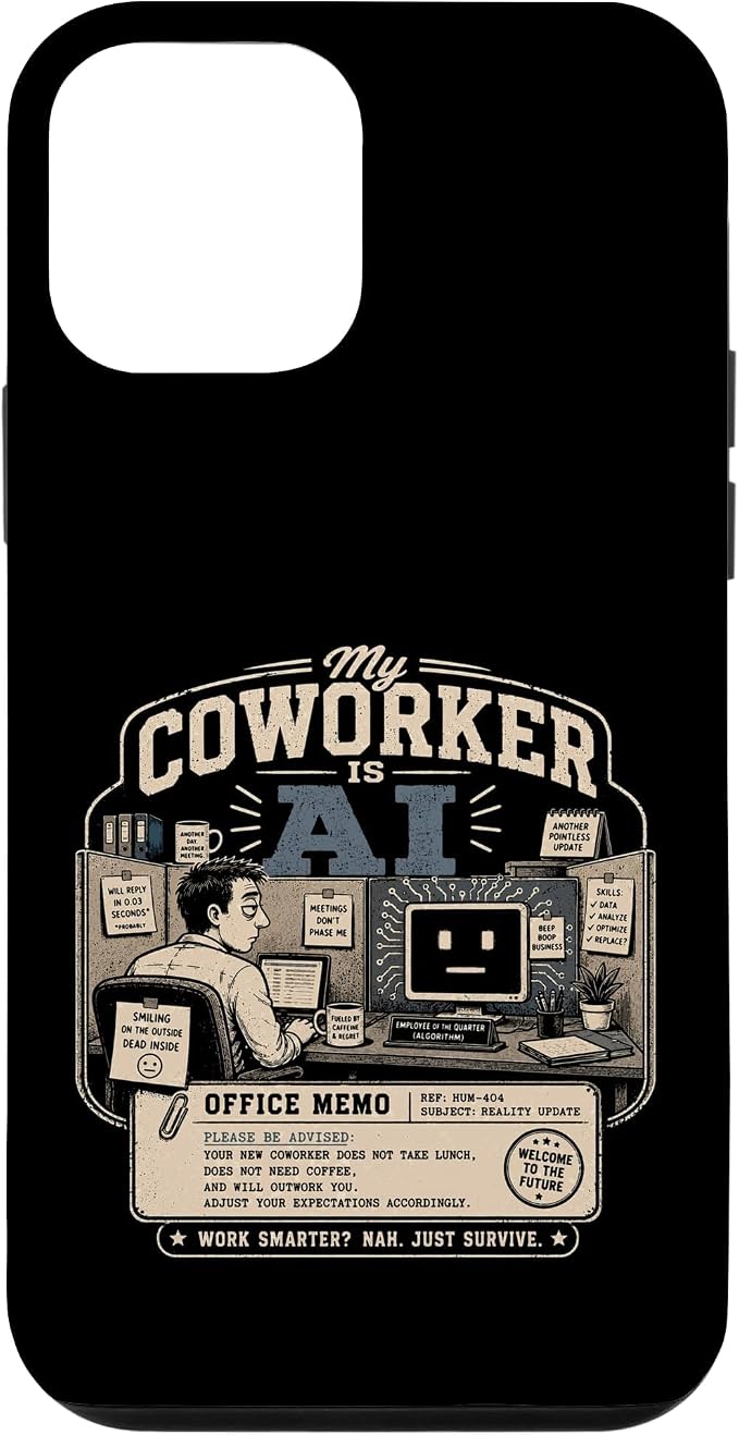 My Coworker is AI Office Humor Funny Workplace Replacement Case for iPhone 12 mini