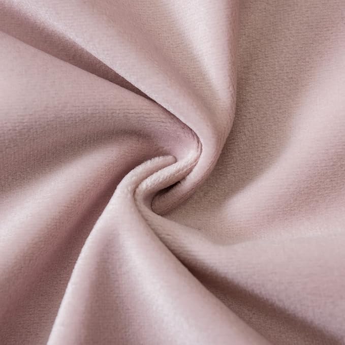 JUSPURBET 22x22 Velvet Throw Pillow Covers Set of 2 for Couch Sofa Bed,Pink | JUSPURBET Decorative Pillow Covers with Invisible Zipper for Modern Living Room Bedroom Home Decor