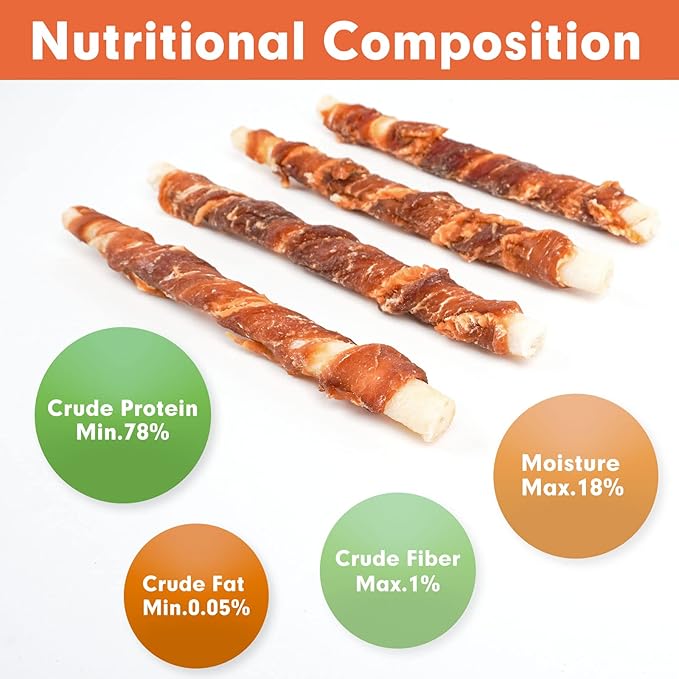 MON2SUN 5 Inch Duck Wrapped Rawhide Dog Treats for Puppy and Small Dogs, Promotes Dental Health, Healthy Snacks 14.11 oz (Pack of 2)