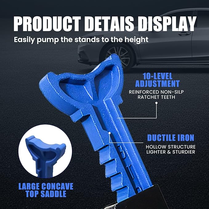 ANTPOWER Jack Stands 3 Ton (6,000 LBs) Heavy Duty Car Jacks Stand,11.2"-16.8" Adjustable Height for Lifting Automotive Small SUV, Pickup 1 Pair