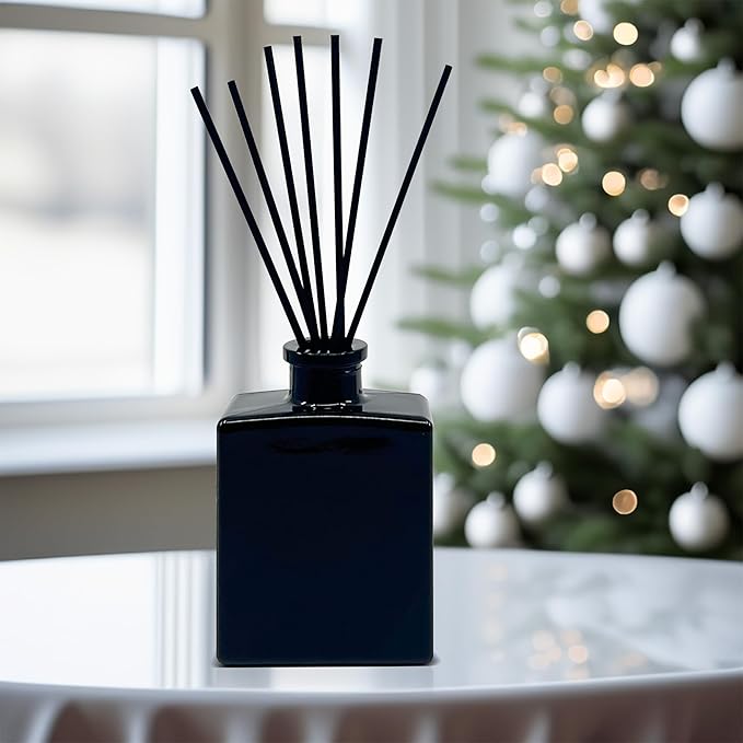 Urban Naturals Reed Diffuser Sticks 10 Inch Black Fiber, 50 Count, Premium Replacement for Fragrance Oil Diffusers
